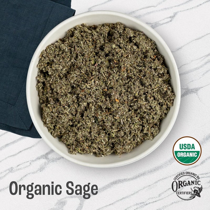 J Mac Botanicals Organic Rubbed Sage - 4 oz, Certified USDA Organic - Image 3